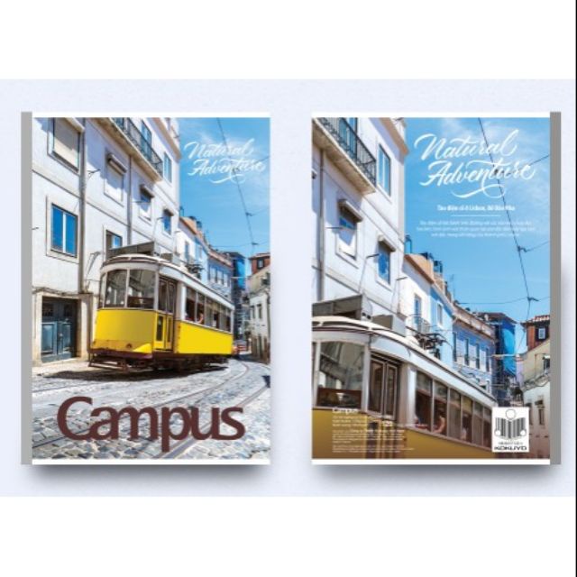 Vở kẻ ngang có chấm Campus Adventure 80, 120, 200 trang - vpp Quế Anh