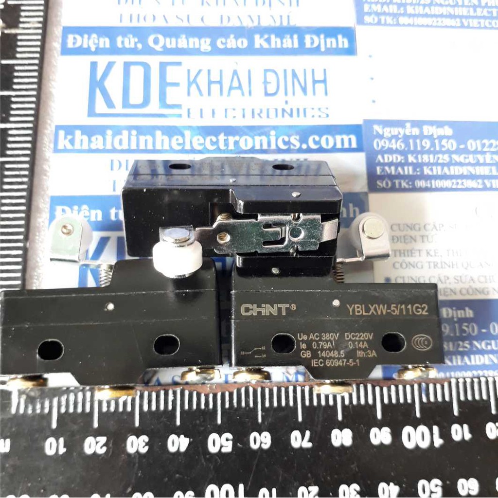 CÔNG TẮC HÀNH TRÌNH, MICRO SWITCH CHINT 3A 220VDC/380VAC YBLXW-5/11G2 YBLXW-5 11G2 KDE0181