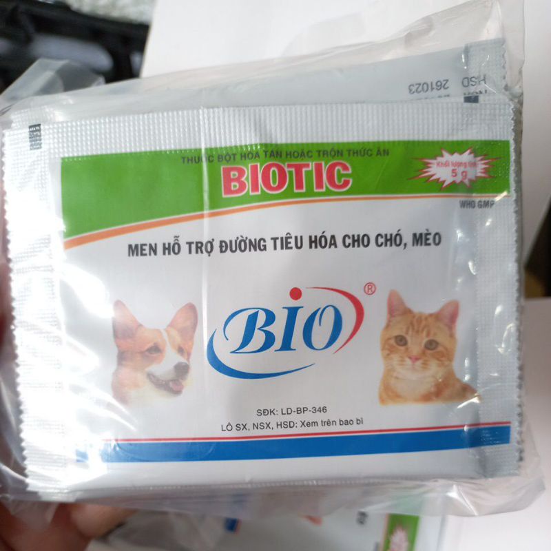 Men tiêu hóa chó mèo 5g Biotic