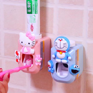 ▫Dụng Cụ Lấy Kem Đánh Răng Tự Động Gắn Tường Thiết Kế Dễ Thương Tiện Dụng