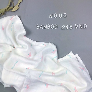 Nous - khăn sợi tre bamboo 6 màu