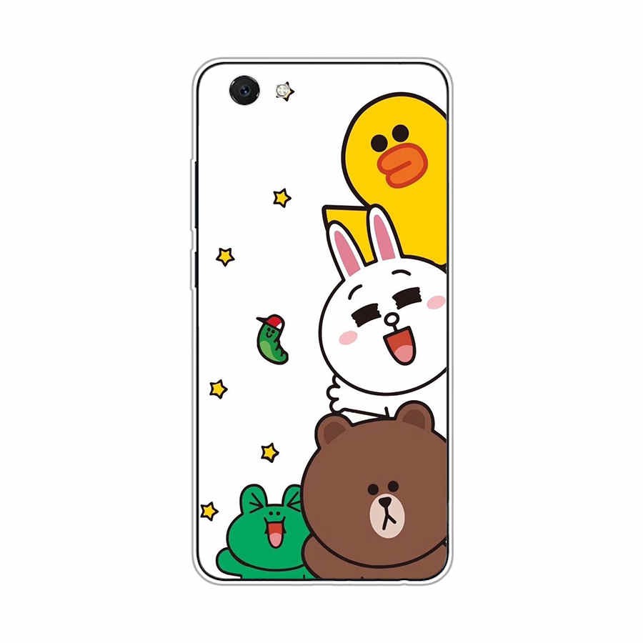 LINE FRIENDS Ốp Lưng Bảo Vệ Điện Thoại In Hình Gấu Nâu Đáng Yêu Cho Vivo Z1X Y67 V5 V5S Y66 Y51 Y20 2021