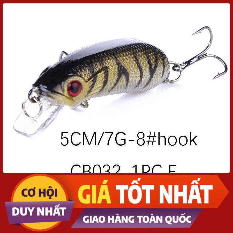 [ Xả Nhanh] MỒI LURE 3D Dài 5cm nặng 7gr