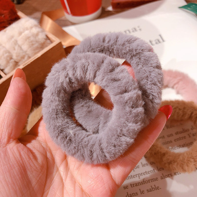 Cột tóc vải lông mềm