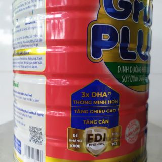 {Mẫu mới }Sữa bột Grow Plus+ đỏ 1,5kg Nutifood