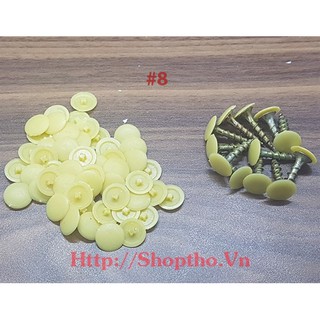 Nút nhựa bịt đầu vít mã màu #8 (Túi 1000pcs)