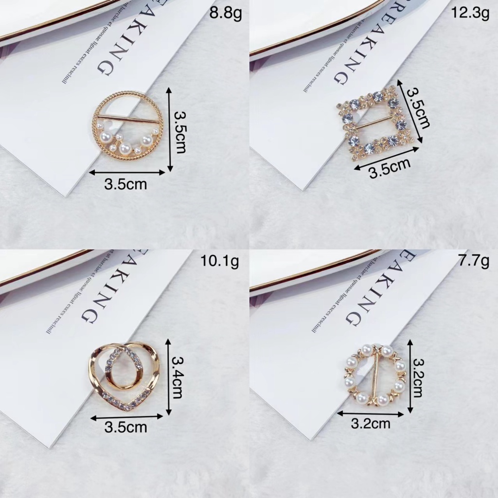 Trâm Cài Áo Đính Ngọc Trai Bằng Hợp Kim Xinh Xắn