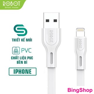 Cáp Sạc Lightning/Micro/Type-C ROBOT - Dài 100CM - Chất Liệu PVC Chống Rối