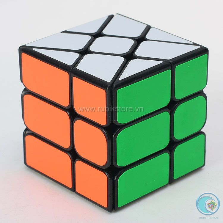 Rubik biến thể QiYi Windmill viền đen - Rubik Ocean