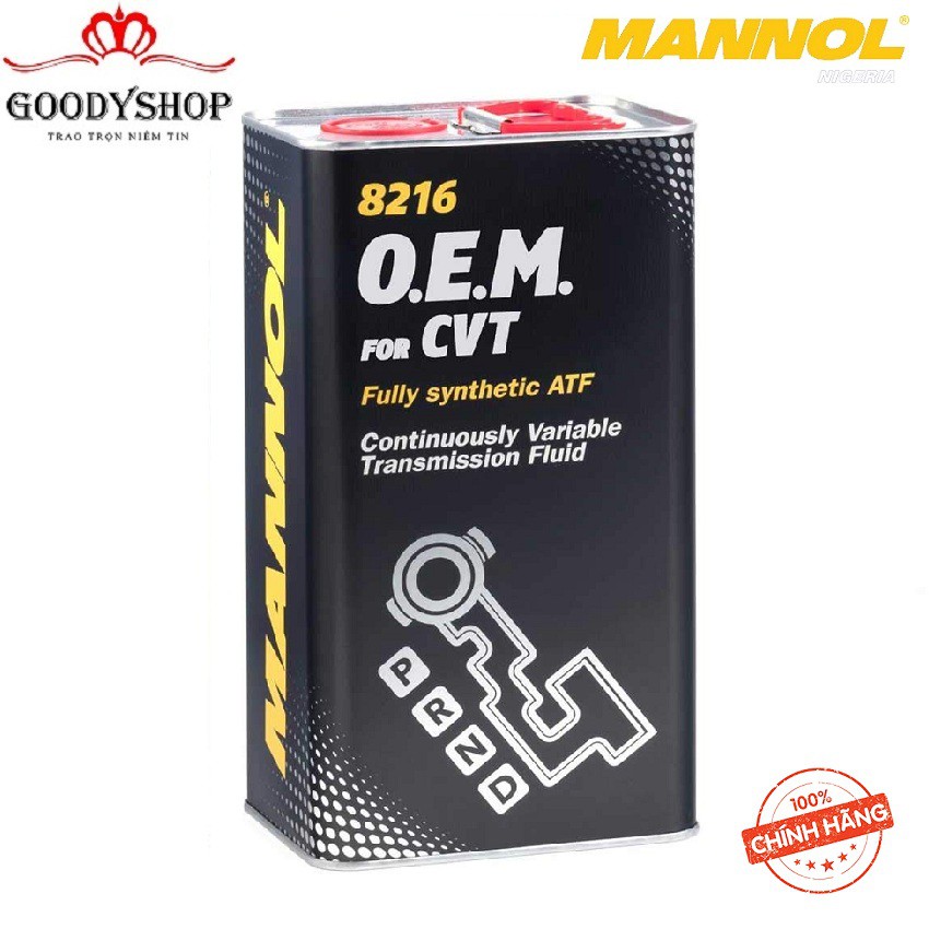 [Cao Cấp] Dầu bánh răng tổng hợp đặc biệt dành cho hộp số vô cấp CVT Mannol 8216 OEM - 4LIT GOODYSHOP86