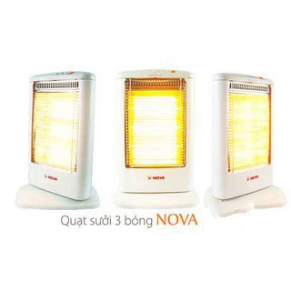 Quạt Sưởi LIDER /Quạt sưởi  NOVA 3 Bóng Cao Cấp  Quality Japan bảo hành 12 tháng