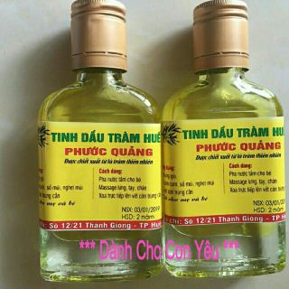 Tinh Dầu Tràm Dầu Tràm Phước Quảng 100ml - Dầu tràm Huế 100ml Chính Gốc Tại Huế