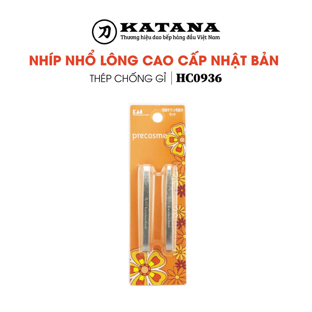 [CHÍNH HÃNG] Combo 2 chiếc nhíp nhổ lông mày cao cấp Nhật KAI HC0936 - BH 12 tháng 1 ĐỔI 1