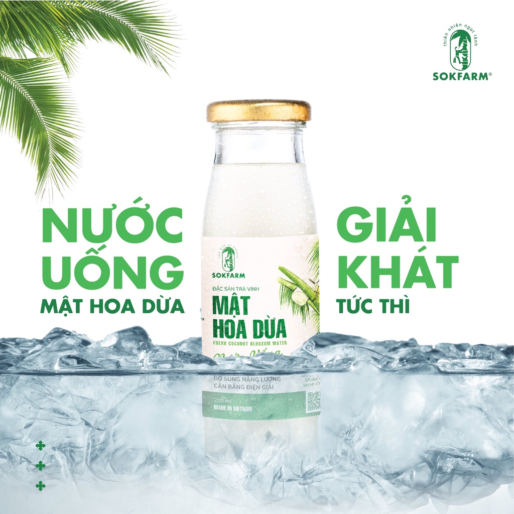 Nước Uống Mật Hoa Dừa Sokfarm bù khoáng bù điện giải