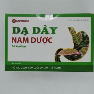 DẠ DÀY NAM DƯỢC (Hộp 12 gói ), giảm trào ngược dạ dày thực quản; giúp giảm đầy bụng, ợ hơi, ợ chua, đau thượng vị