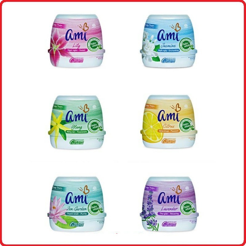 Sáp Thơm Ami Lavender 200gram hương hoa thiên nhiên giá siêu mềm sáp thơm phòng/ không gian ô tô khử mùi hiệu quả