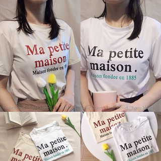 Áo phông kiểu năng động, cổ tròn với 2 màu Trắng, Vàng be (ẢNH THẬT)