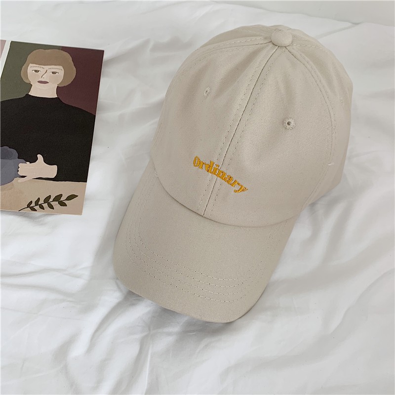 Embroidered Baseball Cap Fashion Korean Style Men Hat INS