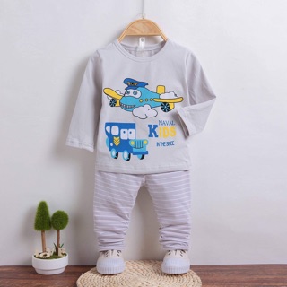 Combo 7 bộ đồ cotton cho bé trai và bé gái
