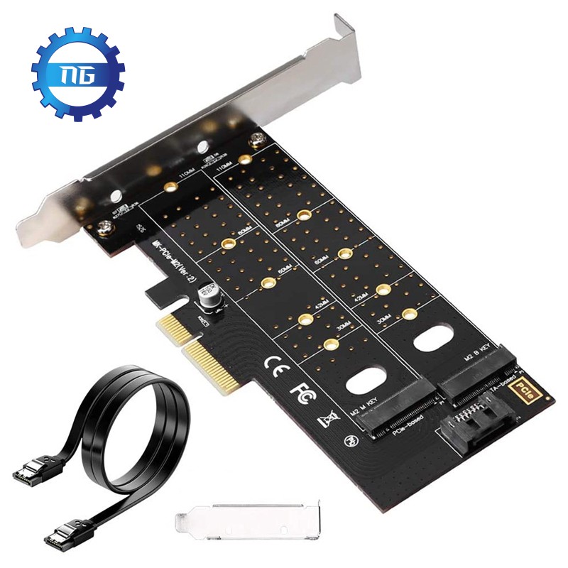 (Đang Bán) Bộ Card Mở Rộng M.2 Pcie Pci-E 3.0 X4 Sang Sata / Pcie Nvme / Sata 22110 / 2280 / 2260 / 2240 / 2230 | BigBuy360 - bigbuy360.vn