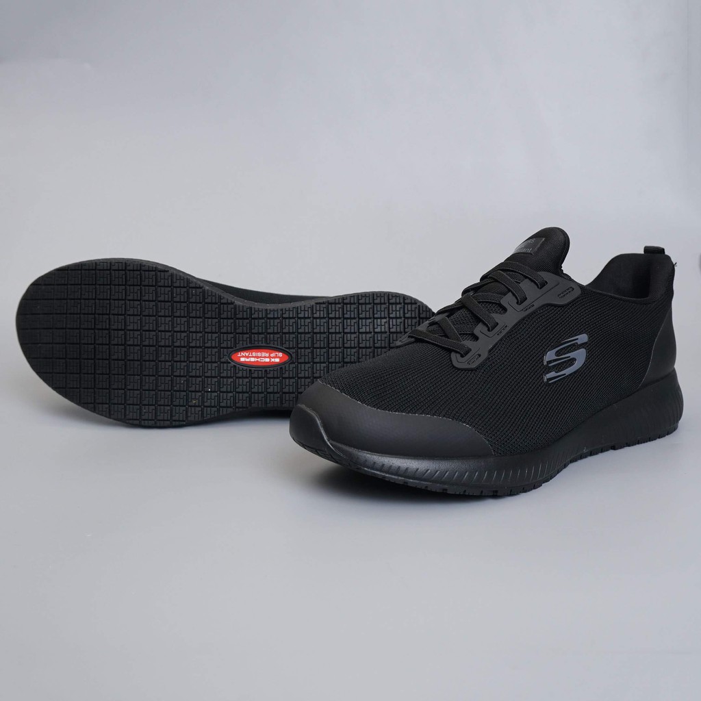 Giày thể thao SKE cổ chun Slip Resistant- Đen