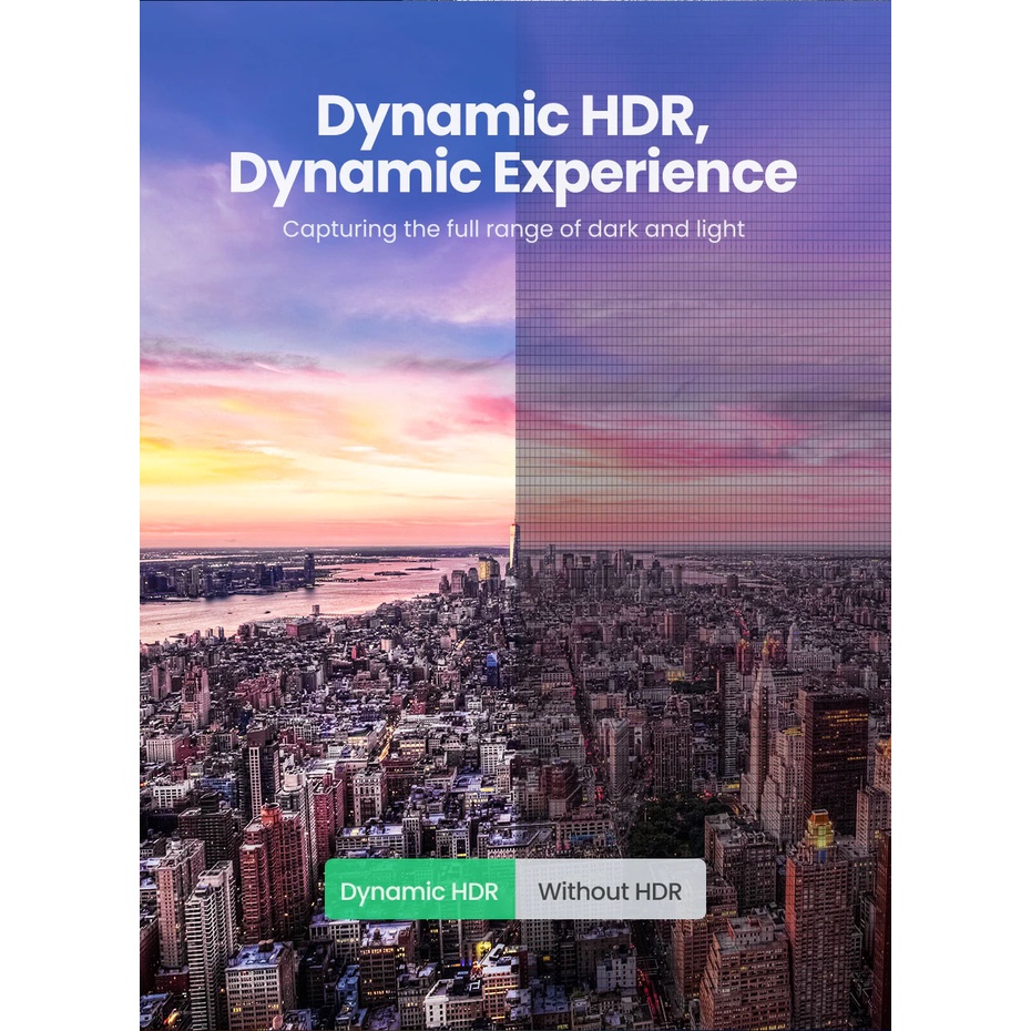 Dây HDMI 2.1 8K 60Hz , 4K 120Hz Bện Lưới Dài 1-5M Ugreen HD140 - BH 18T Chính Hãng