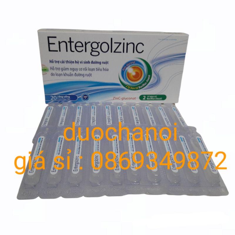 Men ống vi sinh Men tiêu hóa cho trẻ từ 0 tháng tuổi ENTERGOLZINC - Hỗ trợ tăng cường tiêu hóa ,kích thích ăn ngon miệng