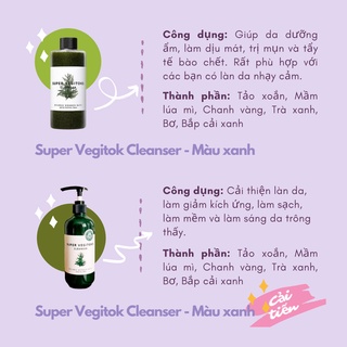 Sữa rửa mặt  SUPER VEGITOKS CLEANSER - WONDER BATH