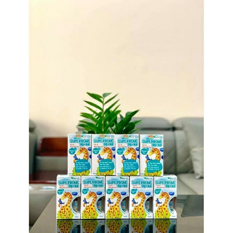 Vitamin SUPERBONE D3+K2 thực phẩm bổ sung DHA,D3, K2 giúp phát triển hệ xương cho