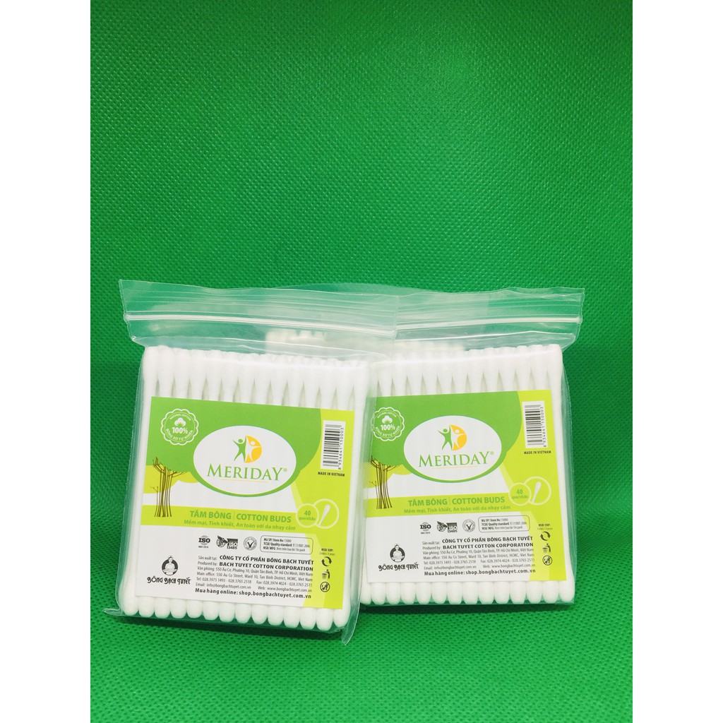 Tăm Bông Ráy Tai Meriday-Bông Bạch Tuyết