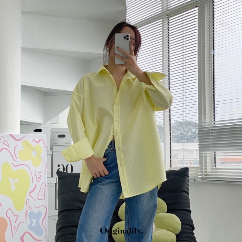 SƠMI OVERSIZE ORIGINALITY VÀNG