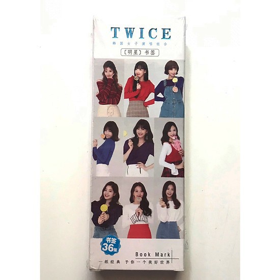 Bookmark Twice đánh dấu trang 36 tấm in hình nhóm nhạc idol hàn quốc