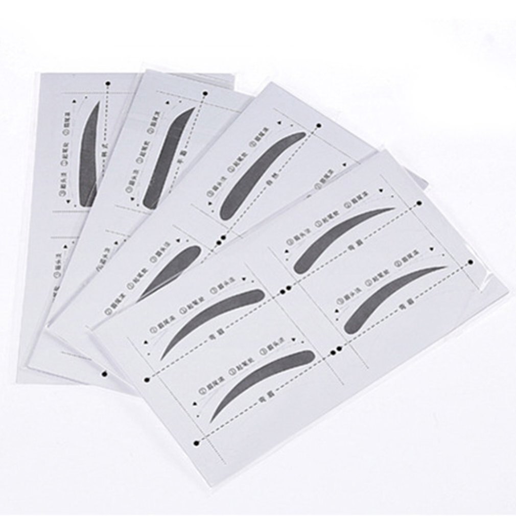 [Hàng mới về] Set 8 Cặp Khuôn Kẻ Chân Mày Tiện Lợi