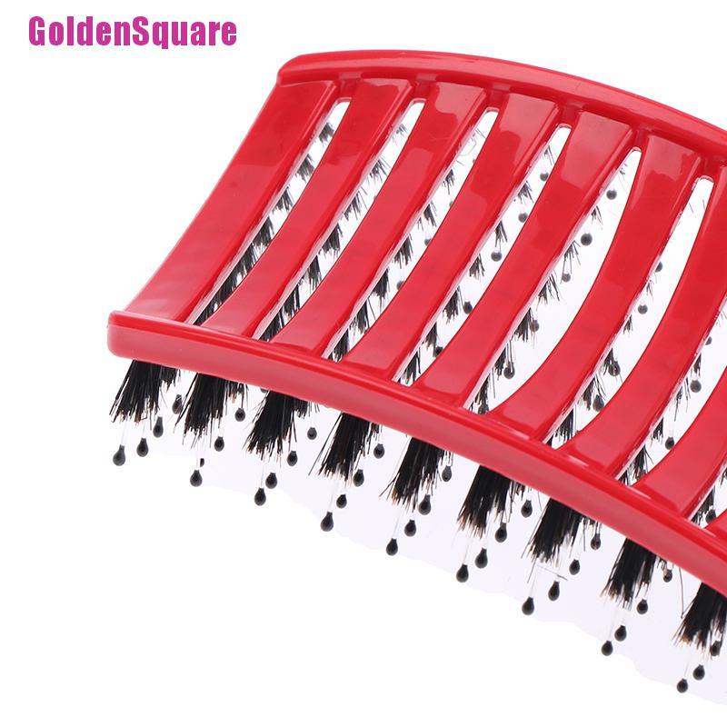 Lược Chải Tóc Massage Da Đầu Bằng Nylon Hình Chữ Nhật Cho Nữ