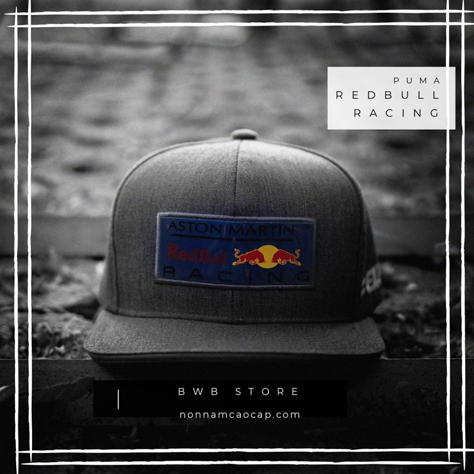- Mũ Snapback Red Bull Xám cao cấp