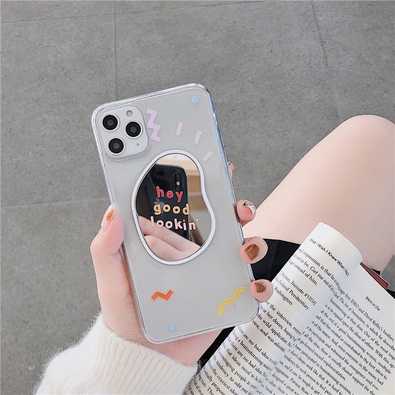 𝐂𝐨́ 𝐬𝐚̆̃𝐧 𝐜𝐡𝐨 𝐢𝐏𝐡𝐨𝐧𝐞 𝟏𝟐  Ốp lưng iphone Trong Có Gương Soi