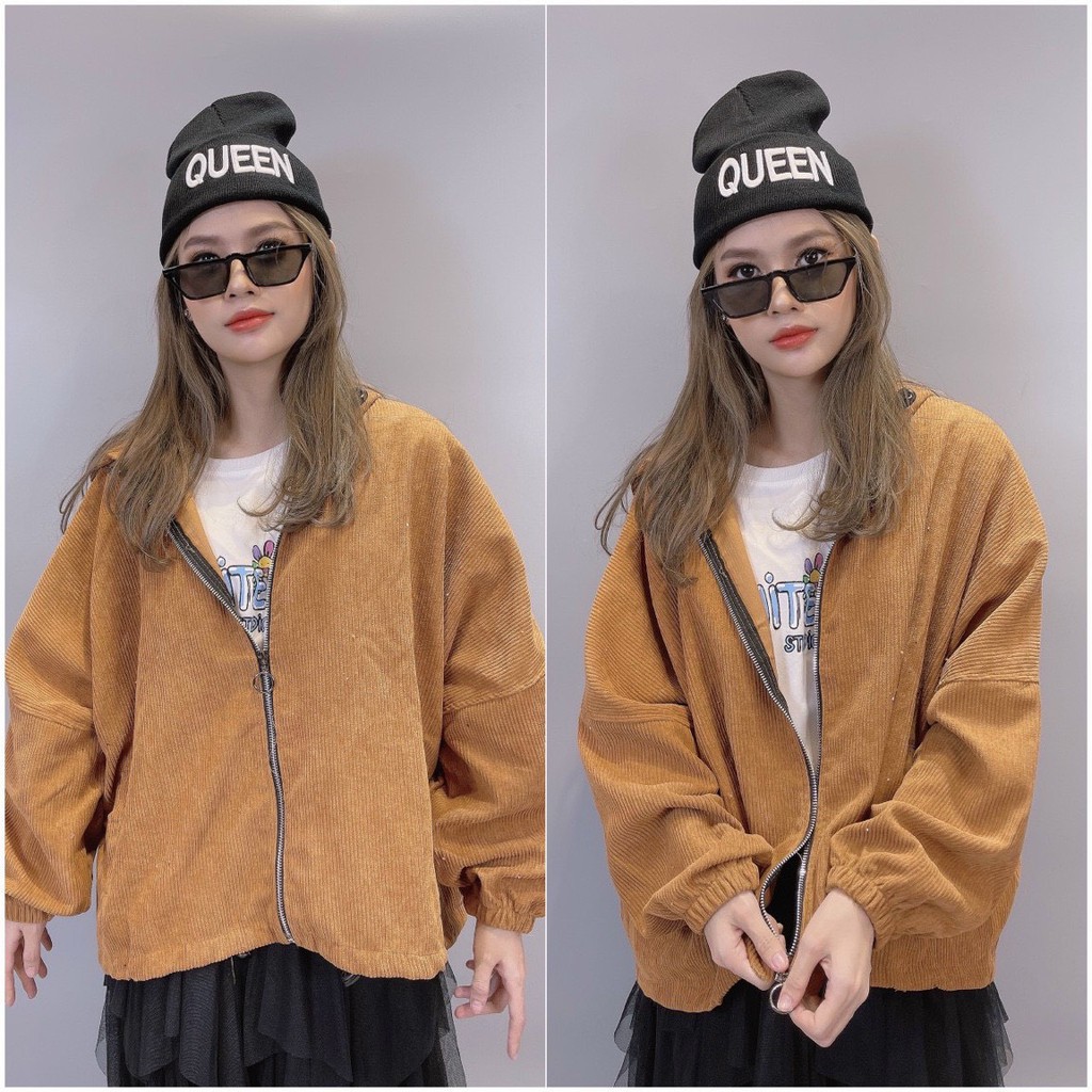 Áo khoác Kaki Nhung Gân Basic form rộng cực đẹp ( ảnh thật ) - Shyvana Store | BigBuy360 - bigbuy360.vn