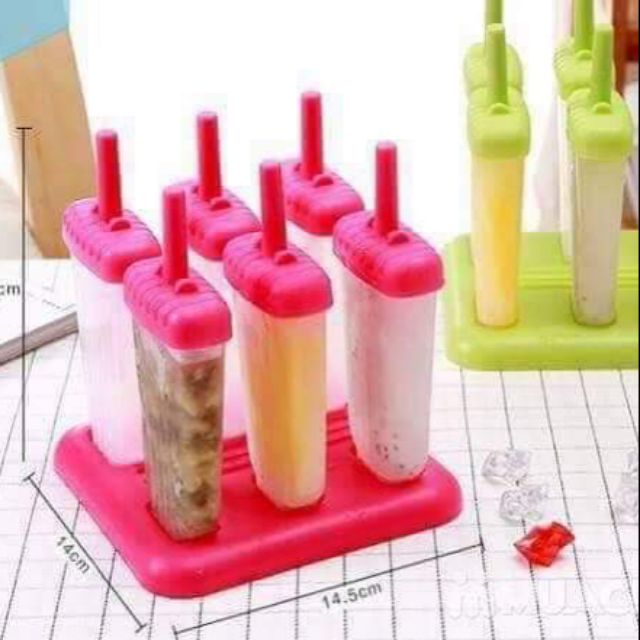 BỘ KHUÔN LÀM KEM 6 QUE TO