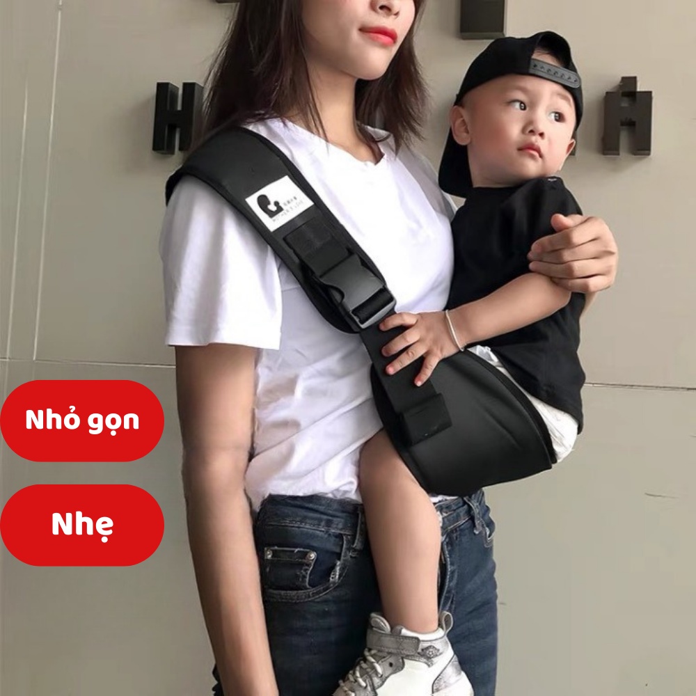 Đai địu em bé CHỐNG GÙ chất liệu cotton/ đai địu trẻ sơ sinh đa năng siêu tiện lợi