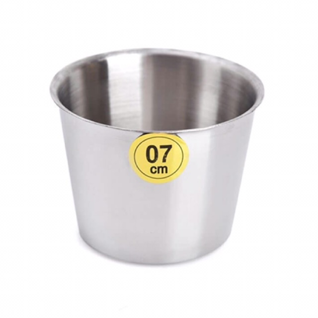 Set 10 cốc inox làm đá nướng caramel