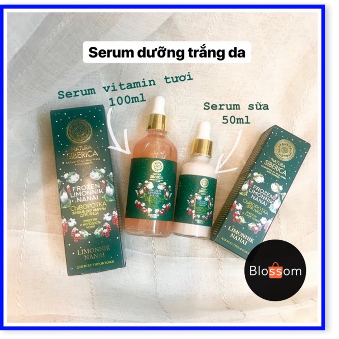 [Mã giảm giá mỹ phẩm chính hãng] Serum dưỡng trắng da, hồng hào căng bóng Natura Siberica Froxen Limonnik nanai