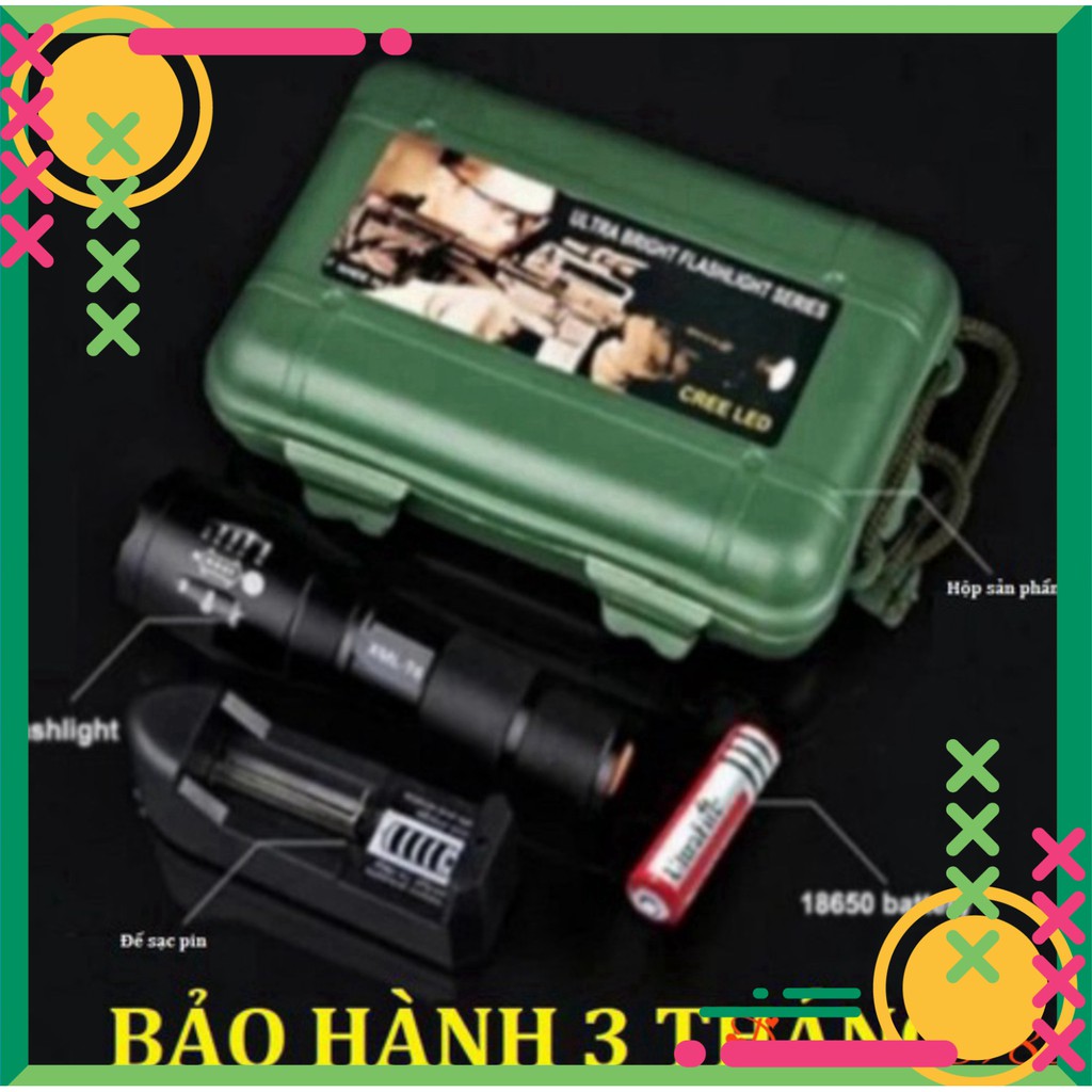 [FREE SHIP] 💥[BẢO HÀNH 1 NĂM]💥 Đèn pin siêu sáng XML-T6 Siêu bền chống nước tuyệt đối 💥HÀNG CHÍNH HÃNG💥SIÊU HOT💥