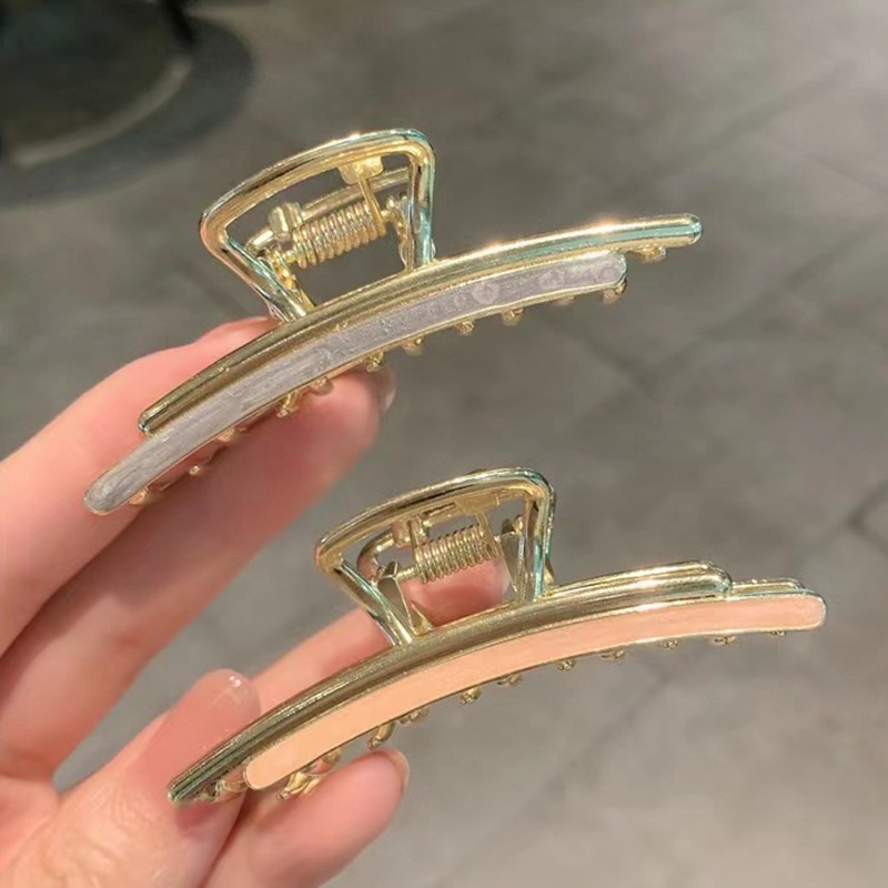 Kẹp Cá Mập Bằng Kim Loại Dùng Bắt Tóc Sau Lưng Thời Trang 2022