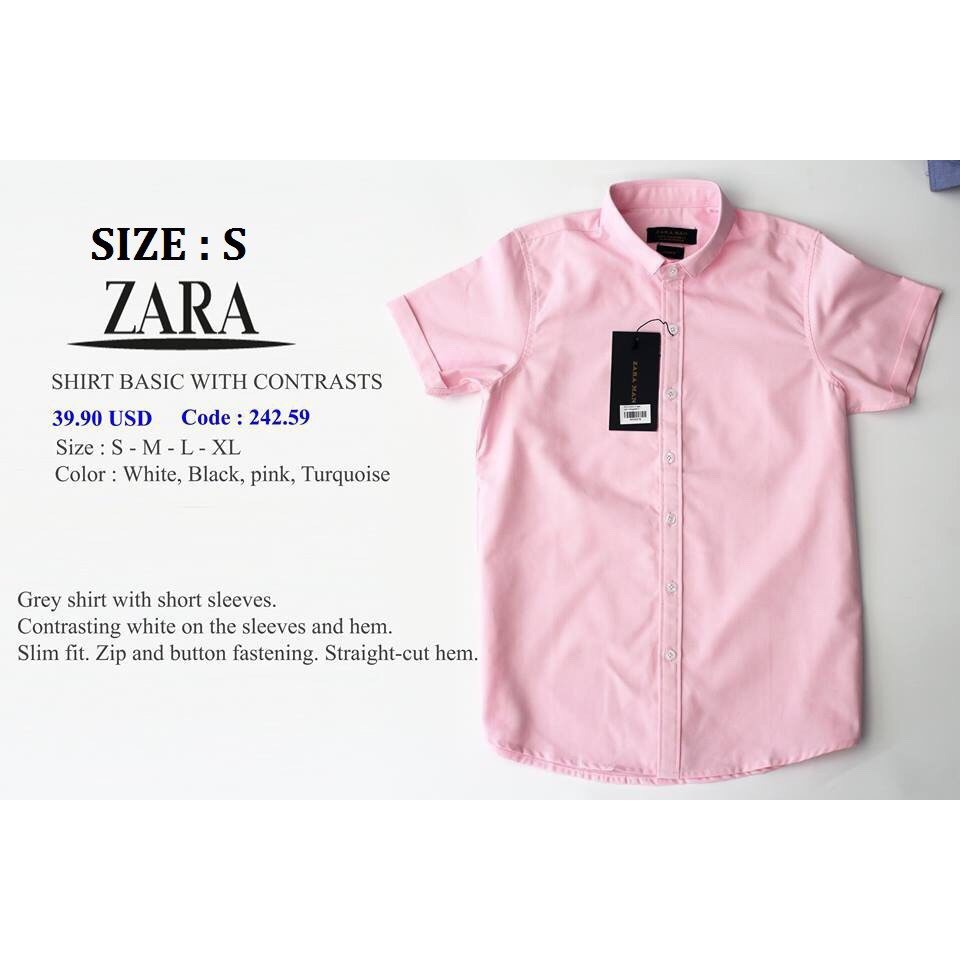 Sơ mi zara ngắn tay cao cấp | BigBuy360 - bigbuy360.vn