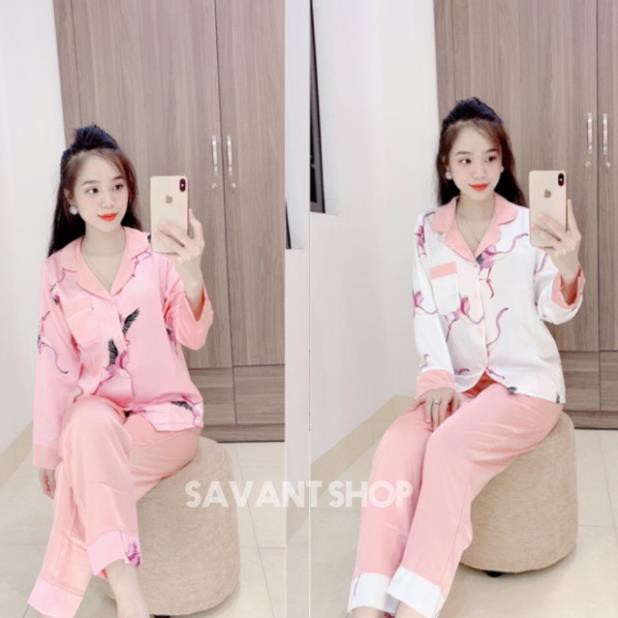 [ NHIỀU MẪU MỚI ] Pijama Dài Tay Mặc Nhà Lụa Satin Cao Cấp ❤️ Siêu Đẹp ❤️ Hơn 50 Mẫu  ྆ ྇ ྇