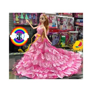 Búp bê 30 cm đầm đuôi dài