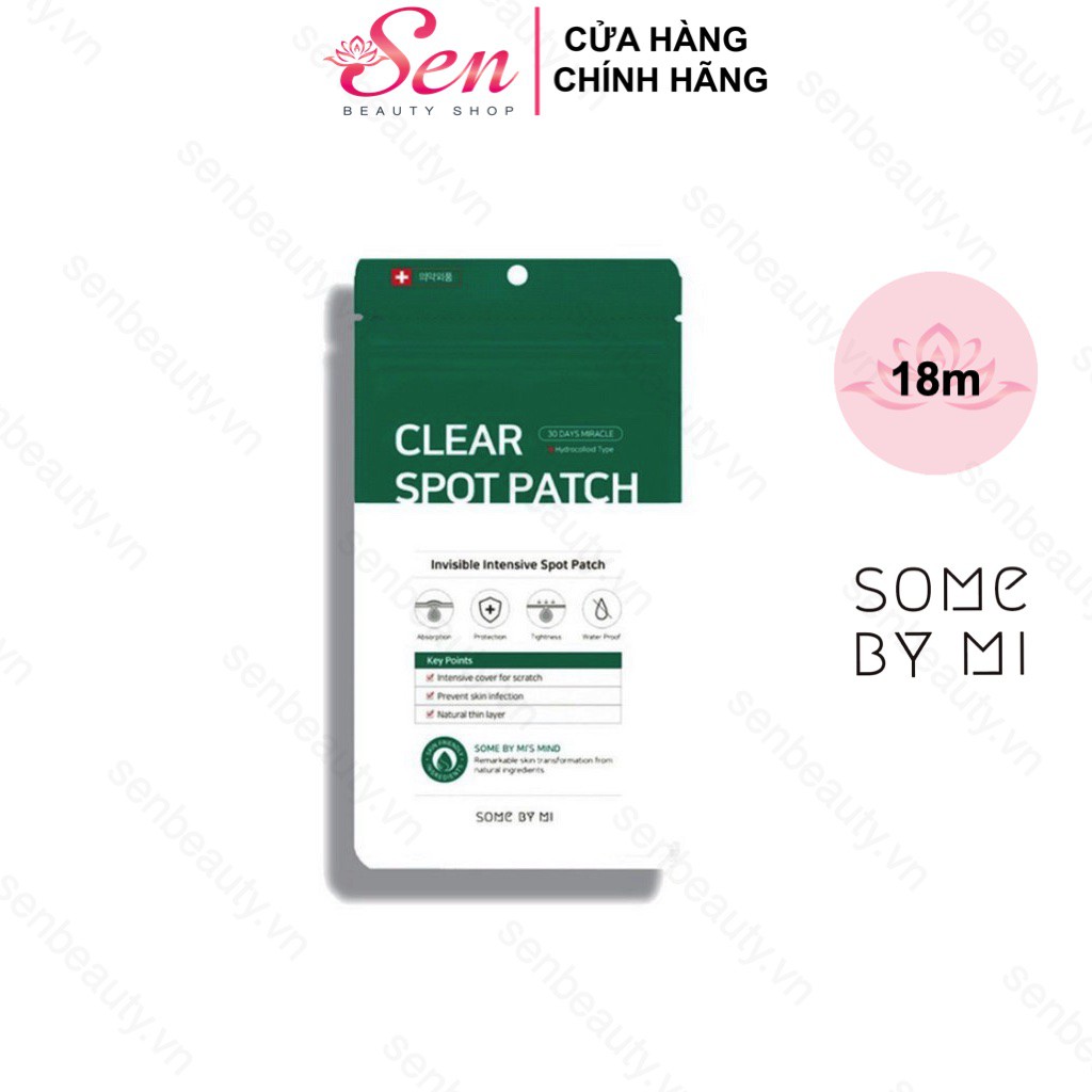 Miếng Dán Giảm Ngăn Ngừa Mụn SOME BY MI Miracle Clear Spot Patch 8g