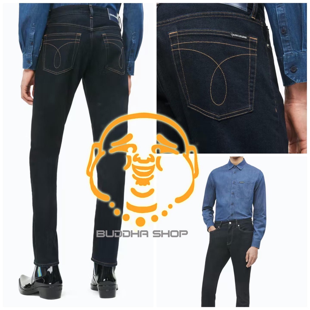 Quần jeans nam CK chính hãng dáng slim