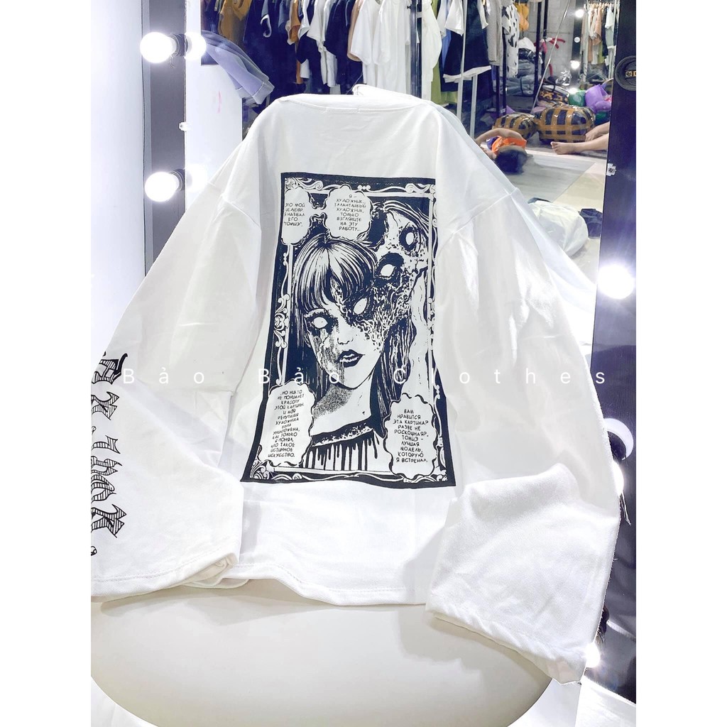 [RẺ VÔ ĐỊCH] Áo Thun Dài tay Phối chữ Dáng Rông Unisex- Áo Thun Nỉ Nam Nữ Ảnh Thật