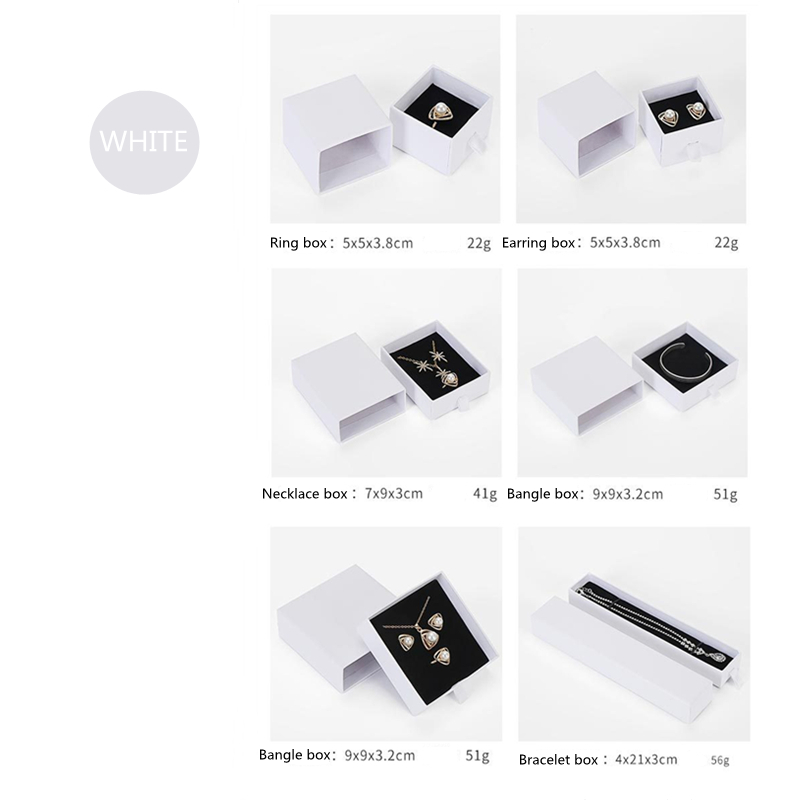 Set 10 Hộp Đựng Trang Sức Bằng Giấy Kraft Chất Lượng Cao